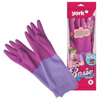 Перчатки МНОГОРАЗОВЫЕ резиновые YORK Перчатки МНОГОРАЗОВЫЕ резиновые YORK