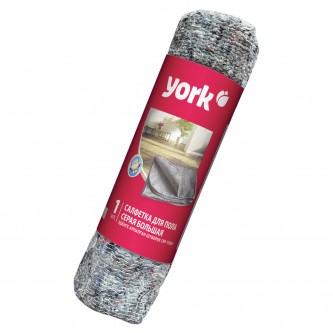 Тряпка для мытья пола 60х75 см, плотность 260 г/м2, ХПП, серая в рулоне, YORK, 22310 Тряпка для мытья пола 60х75 см, плотность 260 г/м2, ХПП, серая в рулоне, YORK, 22310