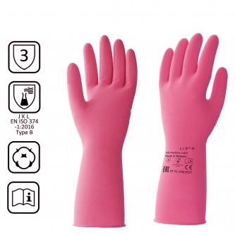 Перчатки латексные КЩС, сверхпрочные, плотные, хлопковое напыление, размер 8,5-9 L, большой, красные, HQ Profiline, 73585 Перчатки латексные КЩС, сверхпрочные, плотные, хлопковое напыление, размер 8,5-9 L, большой, красные, HQ Profiline, 73585