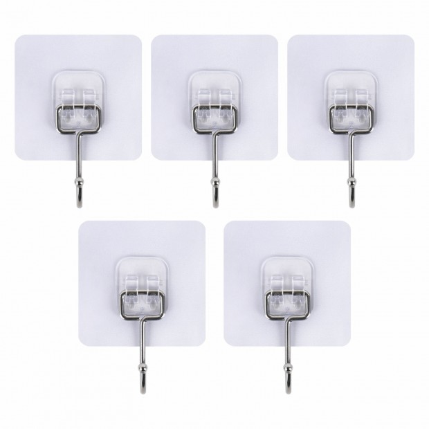 Крючки самоклеящиеся универсальные 7х7 см, КОМПЛЕКТ 5 шт., сталь + ПВХ, LAIMA Home, 608790 Крючки самоклеящиеся универсальные 7х7 см, КОМПЛЕКТ 5 шт., сталь + ПВХ, LAIMA Home, 608790