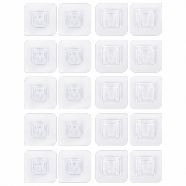 Крючки-кронштейны самоклеящиеся 6х6 см, КОМПЛЕКТ 10 шт., акриловый клей, LAIMA Home, 608794 Крючки-кронштейны самоклеящиеся 6х6 см, КОМПЛЕКТ 10 шт., акриловый клей, LAIMA Home, 608794