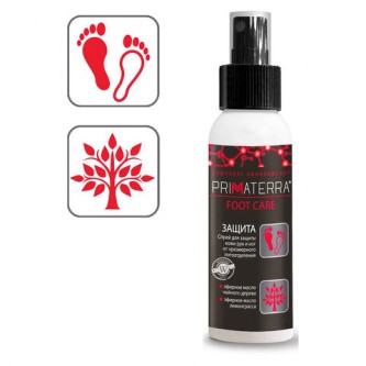 Спрей для ног, 100 мл, PRIMATERRA FOOT CARE, дезодорирующий, с противогрибковым эффектом Спрей для ног, 100 мл, PRIMATERRA FOOT CARE, дезодорирующий, с противогрибковым эффектом