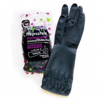 Перчатки МНОГОРАЗОВЫЕ латексные ДЛИННАЯ МАНЖЕТА 25 см ЧЕРНЫЕ, размер M (средний), вес 80 г, КП, 139595 Перчатки МНОГОРАЗОВЫЕ латексные ДЛИННАЯ МАНЖЕТА 25 см ЧЕРНЫЕ, размер M (средний), вес 80 г, КП, 139595