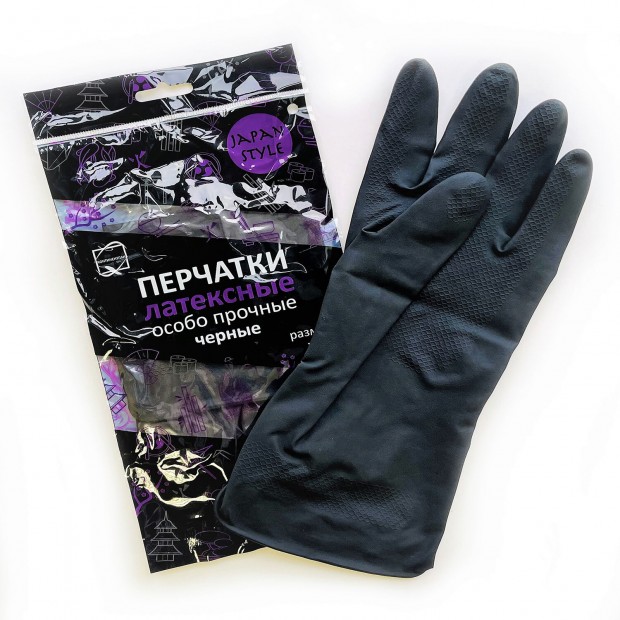 Перчатки МНОГОРАЗОВЫЕ латексные с хлопковым волокном Japan Style ЧЕРНЫЕ, размер S (маленький), вес 52 г, КП, 139601 Перчатки МНОГОРАЗОВЫЕ латексные с хлопковым волокном Japan Style ЧЕРНЫЕ, размер S (маленький), вес 52 г, КП, 139601