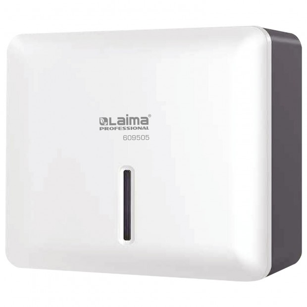 Диспенсер для полотенец LAIMA PROFESSIONAL SUPER (Система H2), Z-сложения, ABS-пластик, белый, 609505 Диспенсер для полотенец LAIMA PROFESSIONAL SUPER (Система H2), Z-сложения, ABS-пластик, белый, 609505