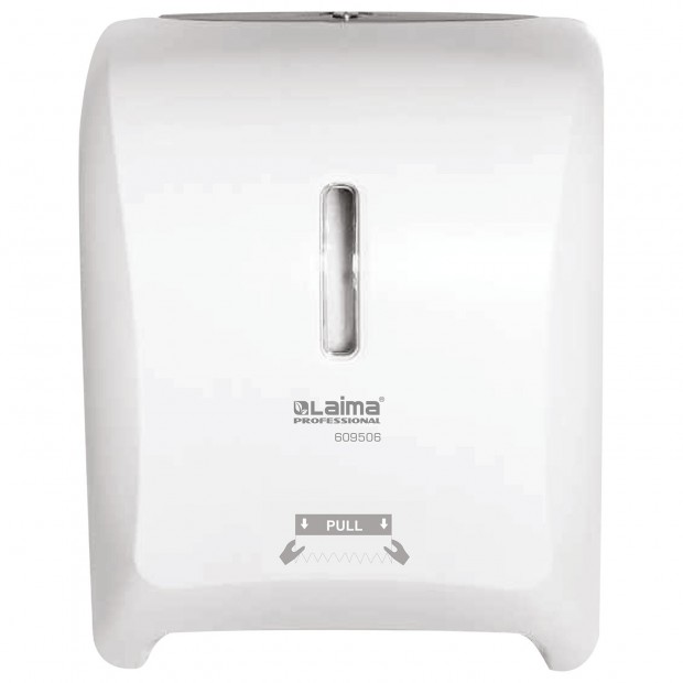 Диспенсер для полотенец в рулонах LAIMA PROFESSIONAL SUPER (H1), механический, ABS-пластик, белый, 609506 Диспенсер для полотенец в рулонах LAIMA PROFESSIONAL SUPER (H1), механический, ABS-пластик, белый, 609506