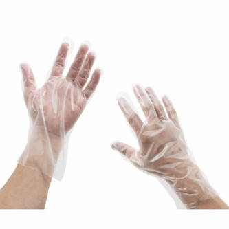 Перчатки полиэтиленовые одноразовые КОМПЛЕКТ 50 пар (100 шт.), размер L (большие), 9 микрон Перчатки полиэтиленовые одноразовые КОМПЛЕКТ 50 пар (100 шт.), размер L (большие), 9 микрон