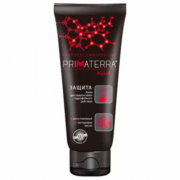 Крем защитный 100 мл, PRIMATERRA AQUA, гидрофобный для кожи, от кислотных и щелочных средств Крем защитный 100 мл, PRIMATERRA AQUA, гидрофобный для кожи, от кислотных и щелочных средств