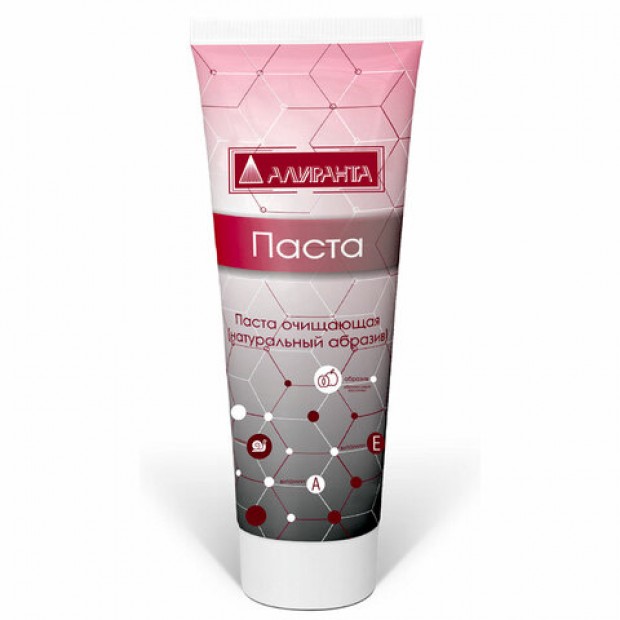 Паста очищающая для кожи 100 мл, АЛИРАНТА, с натуральным абразивом, флип-топ, 20001 Паста очищающая для кожи 100 мл, АЛИРАНТА, с натуральным абразивом, флип-топ, 20001