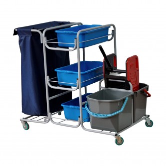 Тележка уборочная Eco-Force МНОГОФУНКЦИОНАЛЬНАЯ MEGA 2 ведра по 25 л, отжим, 3 поддона, держатель и основание для мешка, мешок, 26EF/1, 26EF/1 б/в Тележка уборочная Eco-Force МНОГОФУНКЦИОНАЛЬНАЯ MEGA 2 ведра по 25 л, отжим, 3 поддона, держатель и основание для мешка, мешок, 26EF/1, 26EF/1 б/в