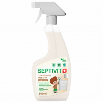 Полироль для мебели 500 мл, SEPTIVIT, биоразлагаемый, триггер Полироль для мебели 500 мл, SEPTIVIT, биоразлагаемый, триггер