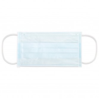 Маска медицинская одноразовая КОМПЛЕКТ 100 шт., короб, 3-х слойный фильтр мельтблаун, голубая, ГЕКСА Маска медицинская одноразовая КОМПЛЕКТ 100 шт., короб, 3-х слойный фильтр мельтблаун, голубая, ГЕКСА