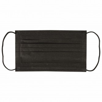 Маски одноразовые КОМПЛЕКТ 50 штук, короб, 3-х слойные, черные, SANITERRA Маски одноразовые КОМПЛЕКТ 50 штук, короб, 3-х слойные, черные, SANITERRA
