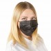 Маски одноразовые КОМПЛЕКТ 50 штук, короб, 3-х слойные, черные, SANITERRA Маски одноразовые КОМПЛЕКТ 50 штук, короб, 3-х слойные, черные, SANITERRA