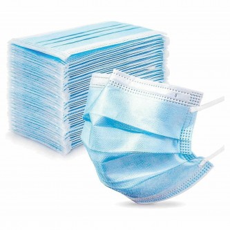 Маски одноразовые КОМПЛЕКТ 50 шт. медицинские 3-х слойные голубые (фильтр мельтблаун) SENSE, короб Маски одноразовые КОМПЛЕКТ 50 шт. медицинские 3-х слойные голубые (фильтр мельтблаун) SENSE, короб