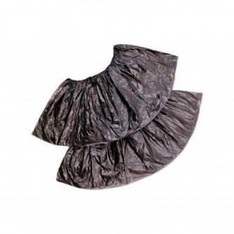 Бахилы, КОМПЛЕКТ 100 шт. (50 пар), ЭКСТРА, 39х14 см, двойная резинка, 30 мкм, 3,6 г, черные, ELEGREEN, ПНД-15/2р-Ч Бахилы, КОМПЛЕКТ 100 шт. (50 пар), ЭКСТРА, 39х14 см, двойная резинка, 30 мкм, 3,6 г, черные, ELEGREEN, ПНД-15/2р-Ч