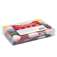 Нитки для вышивания (мулине), Набор 25 цветов, 10 м, хлопок, DEVELIA (Девелиа), 665678 Нитки для вышивания (мулине), Набор 25 цветов, 10 м, хлопок, DEVELIA (Девелиа), 665678