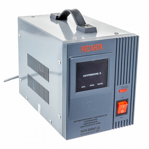 Стабилизатор РЕСАНТА АСН-2000/1-Ц, 2000 Вт, 140-260 В, наполный, 63/6/4 Стабилизатор РЕСАНТА АСН-2000/1-Ц, 2000 Вт, 140-260 В, наполный, 63/6/4
