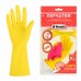 Перчатки МНОГОРАЗОВЫЕ латексные с хлопчатобумажным напылением, размер XL (очень большой), вес 61 г, желтые, KOMFI, DGL027P Перчатки МНОГОРАЗОВЫЕ латексные с хлопчатобумажным напылением, размер XL (очень большой), вес 61 г, желтые, KOMFI, DGL027P