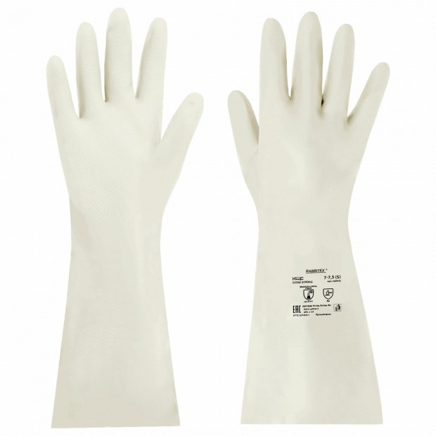 Перчатки нитриловые КЩС EXTRA STRONG химически устойчивые, белые, размер 7-7,5, S (малый), RABBITEX (РАББИТЕКС), 700914 Перчатки нитриловые КЩС EXTRA STRONG химически устойчивые, белые, размер 7-7,5, S (малый), RABBITEX (РАББИТЕКС), 700914