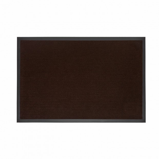 Коврик придверный 90х150см КОРИЧНЕВЫЙ влаго-грязезащитный 300гр/м2, рубчик, PRIMILA S, 701017