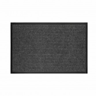 Коврик придверный 60х90см СЕРЫЙ влаго-грязезащитный, 450гр/м2, ребристый, PRIMILA EXT, 701024