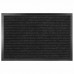 Коврик придверный 80х120см ЧЕРНЫЙ влаго-грязезащитный, 430гр/м2, ребристый, ЛЮБАША СТ, 701036