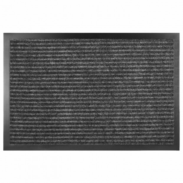 Коврик придверный 80х120см СЕРЫЙ влаго-грязезащитный, 430гр/м2, ребристый, ЛЮБАША СТА, 701037 Коврик придверный 80х120см СЕРЫЙ влаго-грязезащитный, 430гр/м2, ребристый, ЛЮБАША СТА, 701037