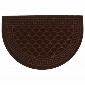 Коврик придверный 60х90см ВЕНГЕ грязезащитный 430гр/м2, ПОЛУКРУГ, фактурный ЧЕШУЙКИ,, 701053
