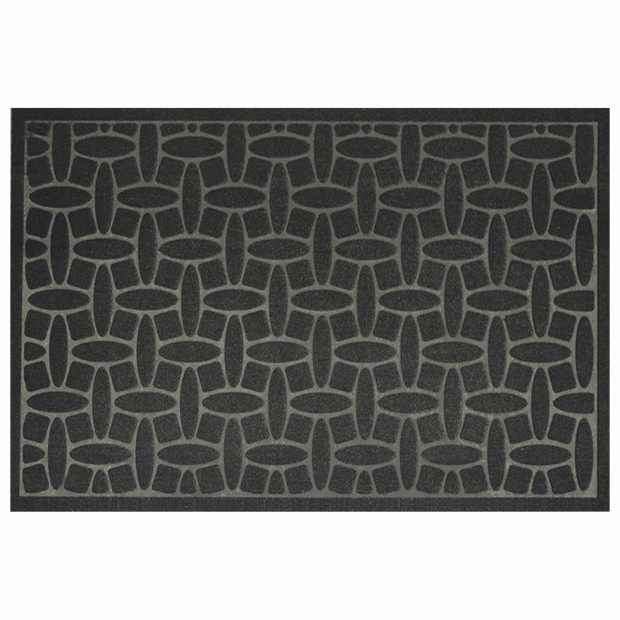Коврик придверный 60х90см ЧЕРНЫЙ грязезащитный, 430гр/м2, фактурный рисунок WELCOME,, 701054 Коврик придверный 60х90см ЧЕРНЫЙ грязезащитный, 430гр/м2, фактурный рисунок WELCOME,, 701054