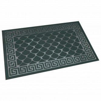 Коврик придверный 40х60см ЧЕРНЫЙ грязезащитный 430гр/м2, фактурный рисунок ЧЕШУЙКИ, Л, 701057