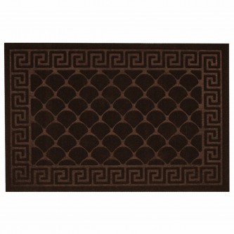 Коврик придверный 40х60см ВЕНГЕ грязезащитный 430гр/м2, фактурный рисунок ЧЕШУЙКИ, ЛЮ, 701059