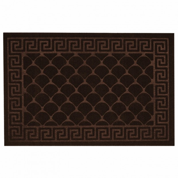 Коврик придверный 40х60см ВЕНГЕ грязезащитный 430гр/м2, фактурный рисунок ЧЕШУЙКИ, ЛЮ, 701059