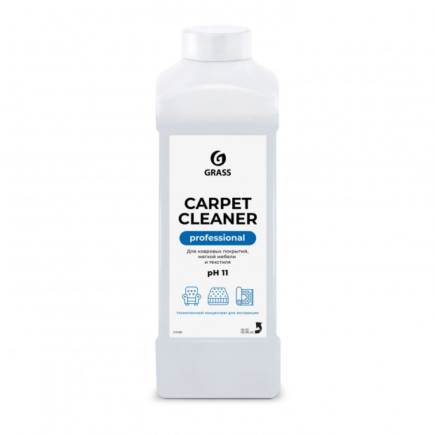 Средство для чистки ковров, мягкой мебели и текстиля 1л GRASS CARPET CLEANER PROFESSIONAL, 215100 Средство для чистки ковров, мягкой мебели и текстиля 1л GRASS CARPET CLEANER PROFESSIONAL, 215100