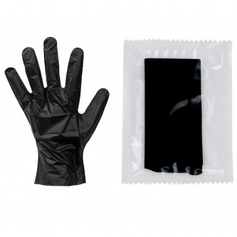 Перчатки одноразовые эластомер TPE КОМПЛЕКТ 50 пар, индив. упаковка, р-р L, черные, E, ГППVТЭлЧ-L ИНД1