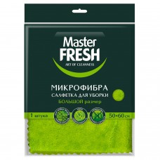 Тряпка для мытья пола из микрофибры, 50х60 см, зеленая, Master FRESH, ШКXXXX