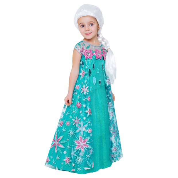Костюм Эльза зеленое платье Костюм Эльза зеленое платье