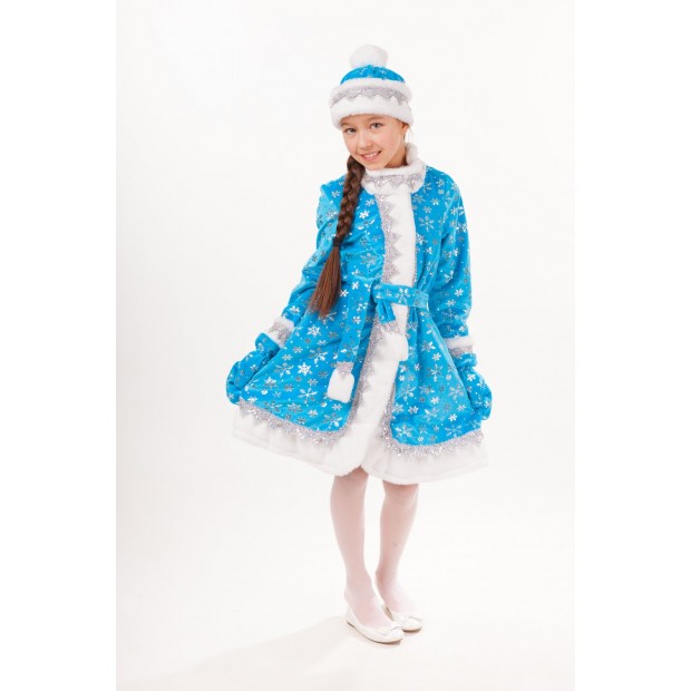 Костюм Снегурочка детская плюш Костюм Снегурочка детская плюш