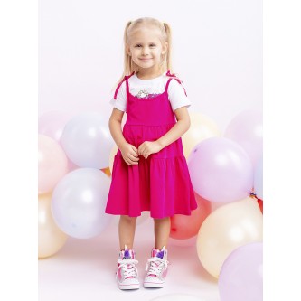 Комплект футболка и сарафан для девочки