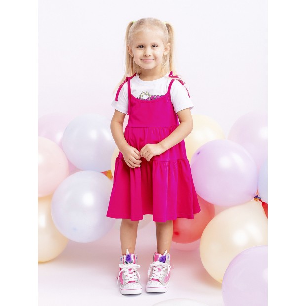 Комплект футболка и сарафан для девочки