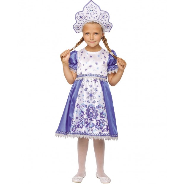 Костюм Снегурочка Зимние узоры Костюм Снегурочка Зимние узоры