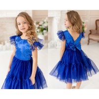 002 п22 Платье 'Жасмин' синий р.122-64