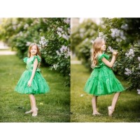 002 п22 Платье 'Жасмин' зеленый р.134-68