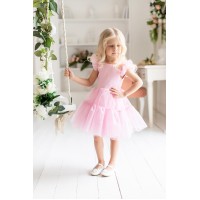 002 п22 Платье 'Жасмин' нежно-розовый р.134-68