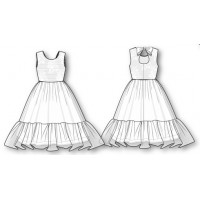 012 п22 Платье 'Алиса' белый 98-52