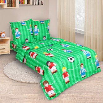 Комплект постельного белья, 1,5 спальный "Футболисты" Комплект постельного белья, 1,5 спальный "Футболисты"