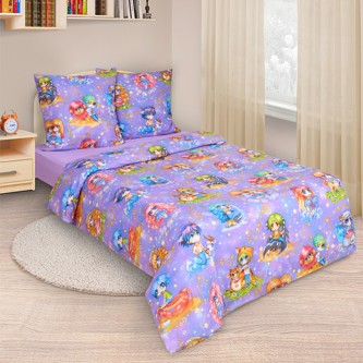 Комплект постельного белья 1,5 спальный "Знаки зодиака" Комплект постельного белья 1,5 спальный "Знаки зодиака"