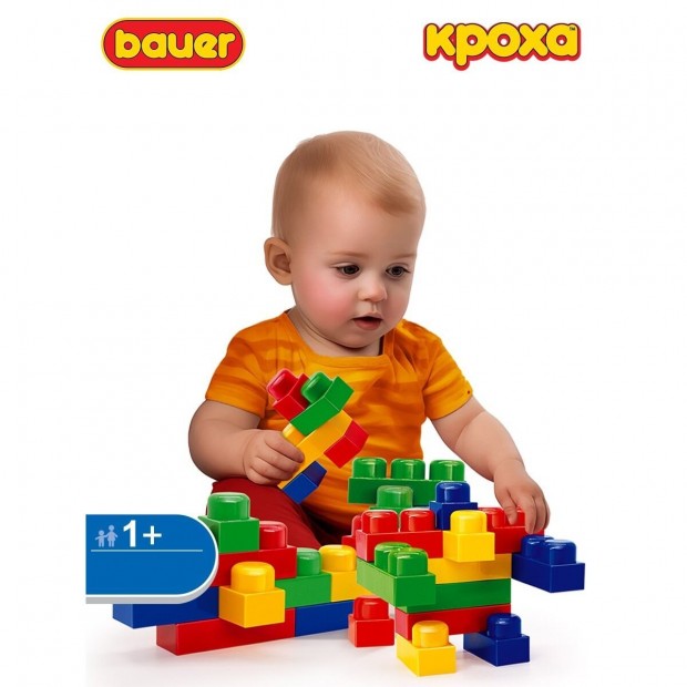 Набор с большими кубиками КРОХА 1+ для ясельных групп, групп ОВЗ, групп короткого пребывания, младших групп детских садов в контейнере 41 л. Набор с большими кубиками КРОХА 1+ для ясельных групп, групп ОВЗ, групп короткого пребывания, младших групп детских садов в контейнере 41 л.