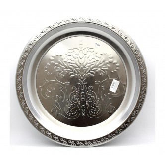 Поднос 45см круг нержавеющая сталь Поднос 45см круг нержавеющая сталь