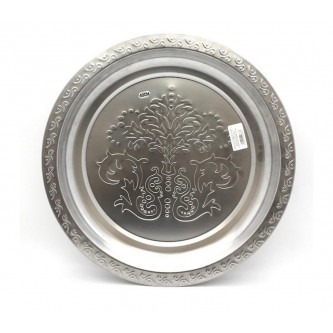 Поднос 40,0см круг нержавеющая сталь Поднос 40,0см круг нержавеющая сталь